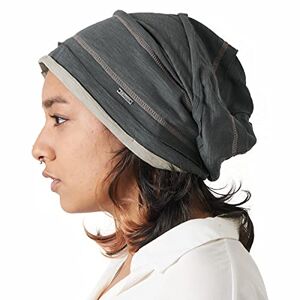 Casualbox CHARM Slouchy Cotton Summer Beanie Hat - Mens Soft Lightweight Knit Womens Baggy Slouch Dark Grey