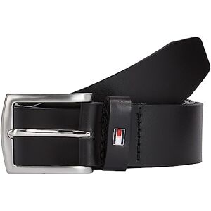 Tommy Hilfiger Men New Denton 3.5 Belt Leather, Black (Black), 80