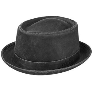 Stetson Women s/Men s Odenton Pork Pie hat Cotton Pork Pie hat - Water-Repellent Fedora with Sun Protection - Men s Summer/Winter hat - Musician s hat Black S (54-55 cm)