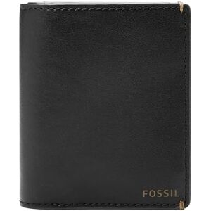 Fossil Wallet for Men Joshua, Cactus Leather Bifold black L 8,9 cm, W 1,3 cm, H 10,2 cm ML4478001