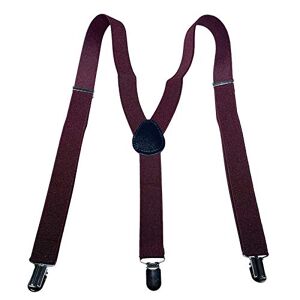 COMVIP Heavy Duty Men Braces 3 Buckles Y Back 30 Colors Durable Elastic Adjustable Suspenders Strong Metal Clips
