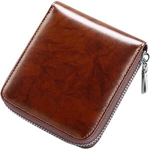 YIHANSS Men's Purse Short Style Zipper Purse Driver's License Card Bag Men's Wallet Women's Money Clip Women's