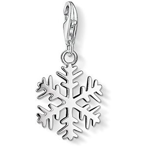 Thomas Sabo Gmbh Thomas Sabo Women Charm Pendant Snowflake Charm Club 925 Sterling Silver 0281-001-12