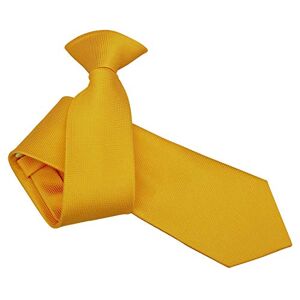 DQT Men Plain Solid Check Wedding Formal Casual Groom Neck Tie - Sunflower Gold, Regular 9cm Tie