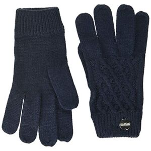 Regatta MultiMix III Acrylic Knit Diamond Knit Pattern Gloves - Navy, Small/Medium