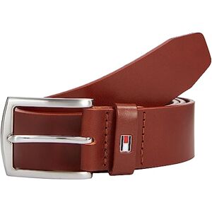 Tommy Hilfiger Men New Denton 3.5 Belt Leather, Brown (Dark Tan), 115