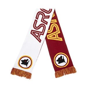 Superpromo AS Roma Official Scarf, White and Red Turtle Neck