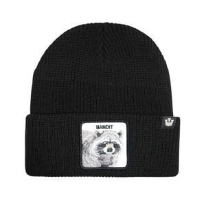 Goorin Bros. Raccoon Animal Farm Trucker Hat Animal Hats Cuffed Beanie Bear Washers Bandit Black, Black, One size