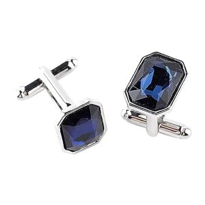 Generic Mens Cuff Links Crystal With Diamond Cuff Nails French Cuff Nails en Ties for Men (Dark Blue, One Size)