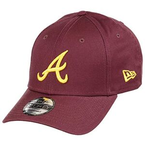 New Era Atlanta Braves 9forty Adjustable Cap Mlb Rear Logo Maroon/A Gold - One-Size