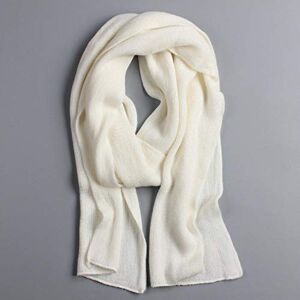 UKKD Scarf Knitted Winter Scarf Men Thick Warm Cashmere Scarves Black Gray Long Male Neck Warmer Women Scarves Red,White