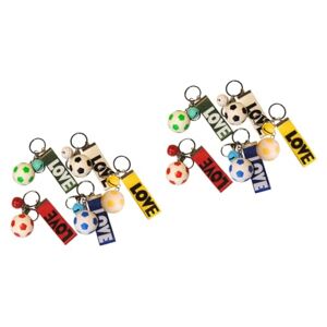 BESPORTBLE 10 Pcs Sports Party Soccer Keychain Soccer Keyring Kid Soccer Ball Football Keychains for Backpacks Soccer Key Chain Party Bag Keychain for Boys Car Key Chain Gift Fan