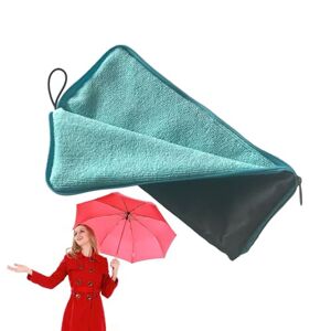 FokCalgary Umbrella Case - Chenille Folding Umbrella Bag with Zipper - Super Absorbent Storage Bag, Quick-Drying Umbrella Cover for Foldable Umbrella, Cars, Home