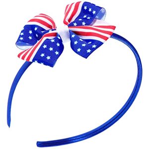 iplusmile Folding Comb Men Hair Ribbons American Flag Hair Bow Bowknot Hairclip Hair Clip for Women Kids Hairpins Thin Headbands for Women Womens Hair Accessories Miss Banner Bow Tie