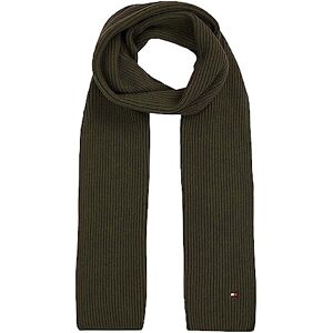 Tommy Hilfiger Men's Essential Flag Scarf AM0AM11480 Scarves, Army Green, OS