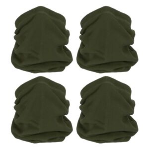 PATIKIL Winter Neck Warmer, 4 Pack Drawstring Warm Face Scarf Face Covering Windproof Neck Gaiter for Men Women, Army Green