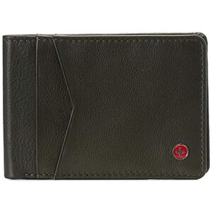 Alpine swiss Delaney Men’s Slimfold RFID Protected Wallet Nappa Leather Comes in a Gift Box Olive