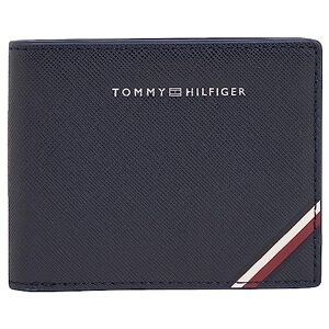 Tommy Hilfiger Men Leather Wallet Central Mini Cc, Multicolor (Space Blue), One Size