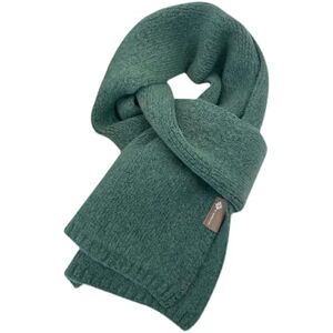 TOBILE Scarf Women Winter Solid Color Cashmere Scarf Versatile Warm Neck Scarf-Green,150 * 20 Cm