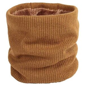 Wos Ltd World of Shawls Unisex Men Women Knitted Fleece Neck Warmer Loop Snood Warm Soft and Comfortable (Bronze)