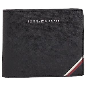 Tommy Hilfiger Men Leather Wallet Central Cc Flap, Multicolor (Black), One Size