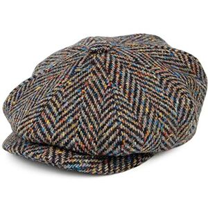 City Sport Donegal Tweed Herringbone Newsboy Cap - Dark Multi M