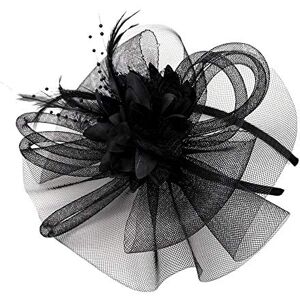 Generic and Wedding Mesh N Fascinator Feathers Party Fashion Ribbons Pen Hat Y Women Baseball Caps Mens Plain Baseball Caps Adjustable (Black, One Size)