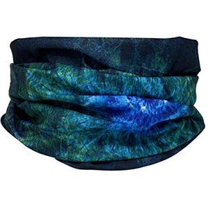 Scarf Shack Unisex Seamless Multifunctional Headwear Bandana Scarf - Elastic Tube Headband Gaiter Balaclava Snood Face Covering Mask (Blue One Eye Print)