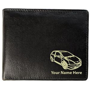 Personalised Mens Real Leather Wallet - Civic Sport Design (Sandringham Style)