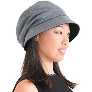 CHARM Casualbox Womens Sun Hat Organic Cotton Japanese Design Soft UV Protection Dark Grey(Size: One Size)