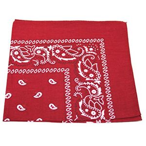 Men's/Women's Bandana Head or Neck Scarves Paisley Pattern 100% Cotton – Maroon