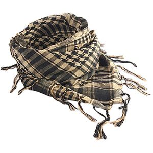 Gemini_mall Unisex Scarf Cotton Military Style Tactical Desert Shemagh Beige