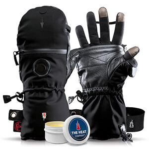THE HEAT COMPANY - Heat 3 SMART - The Glove Innovation - Touch Screen Finger Gloves & Mitten in One - Ideal for Handling: Fold-Over Thermal Gloves Men & Woman: Unisex - Warm Winter Gloves