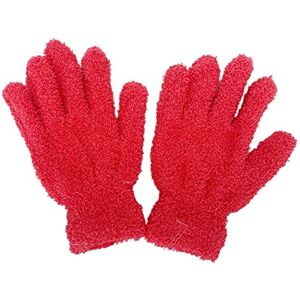 Huaqgu Soft Students Gloves Warm Mittens Full Finger Solid Color Mittens For Men Women Winter Cycling Supplies Winter Gloves Men Windproof Full-finger Winter Gloves Men Winter Gloves Men Warm