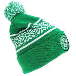 Celtic Snowflake Cuff Knitted Hat - Multi-Colour