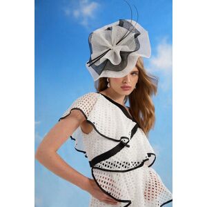 Coast Lisa Tan Ruffle Layered Fascinator With Quills