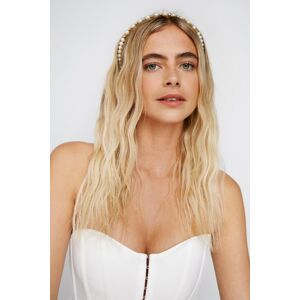 NastyGal Diamante And Pearl Contrast Headband