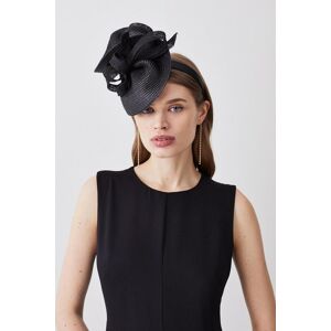 KarenMillen Asymmetric Bow Headband Fascinator