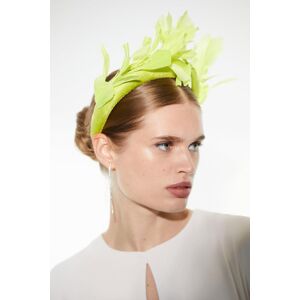 KarenMillen Emily-London Feather And Sinnamay Head Band