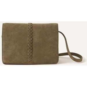 Accessorize Suede Stitch Detail Cross-Body Bag