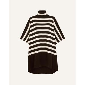 Accessorize Stripe Roll Neck Poncho