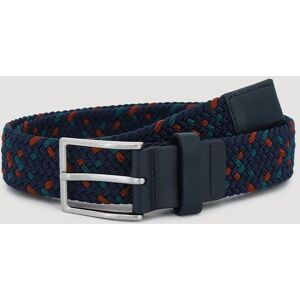 Larsson & Co Navy, Red and Teal Braided Belt