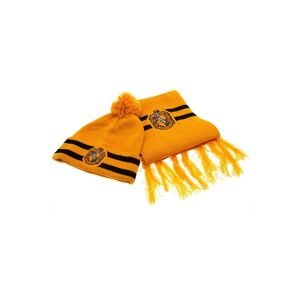 Harry Potter Hufflepuff Crest Hat And Scarf Set