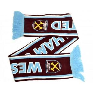 West Ham United FC Crest Jacquard Scarf