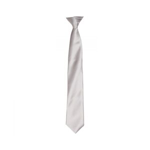 Premier Unisex Adult Satin Tie (Silver) - One Size