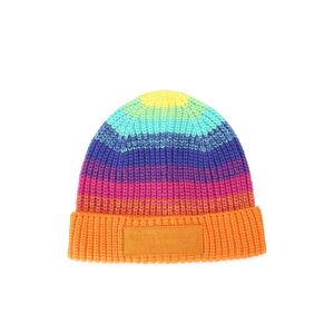 Kurt Geiger London Womens Rainbow Beanie Hat - Multicolour - One Size