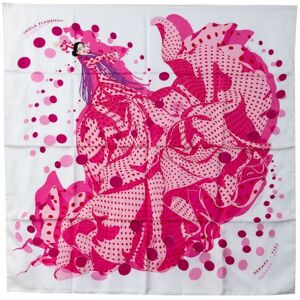 Hermes Pre-Owned Womens Vintage Hola Flamenca Silk Scarf Pink - One Size