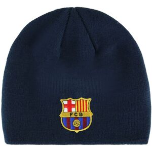 Fc Barcelona Logo Core Mens Navy Beanie - One Size