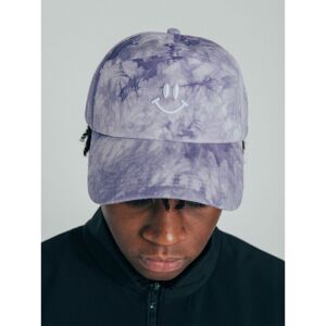 Svnx Womens Tie Dye Soft Twill Embroidered 6 Panel Cap - Purple Cotton - One Size