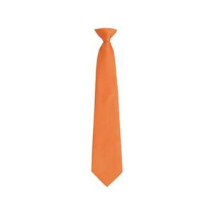Premier Mens Fashion ”colours” Work Clip On Tie (Orange) - One Size